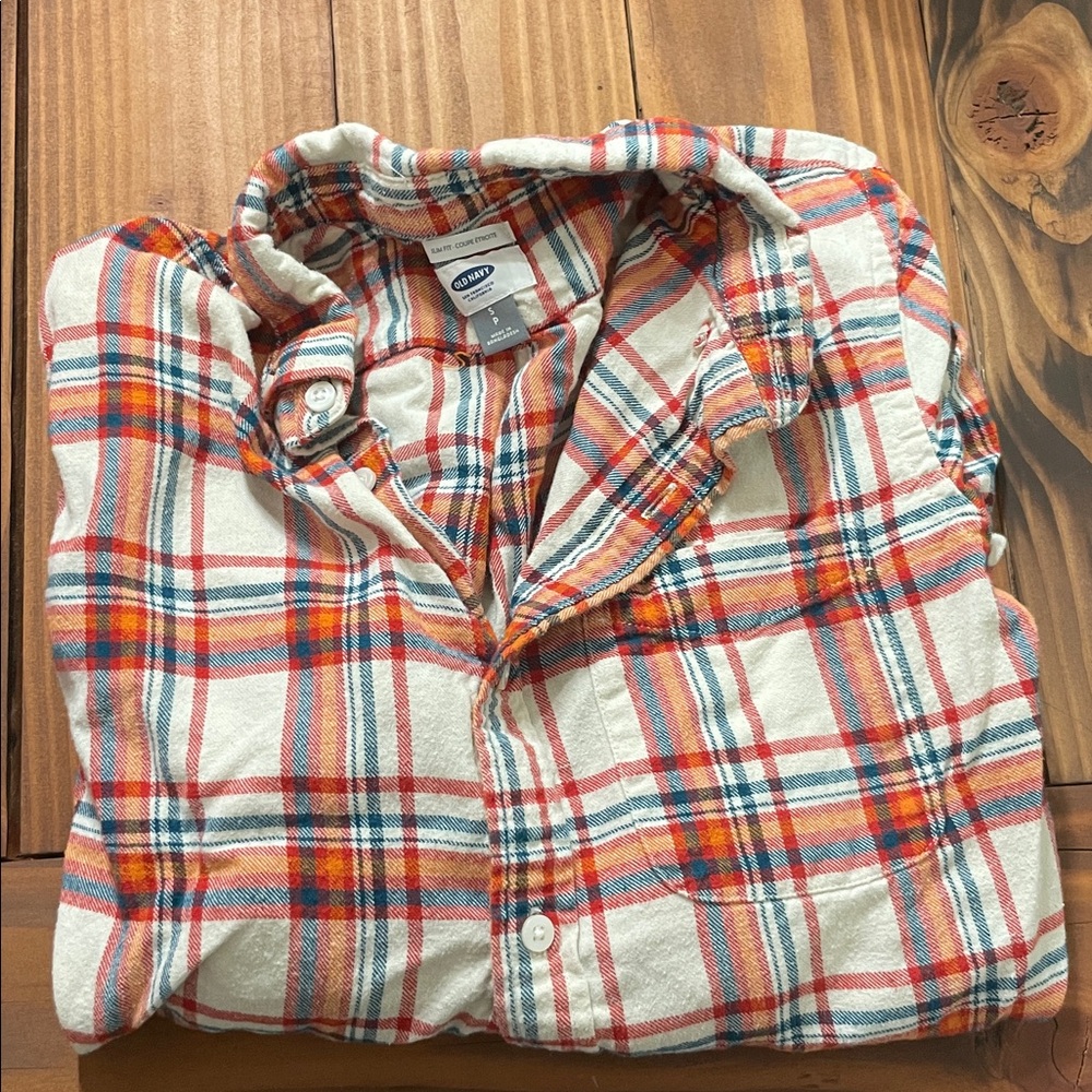 Old Navy Plaid Slim-Fit Men’s Shirt S